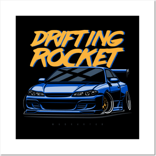 Silvia S15 (blue) Posters and Art